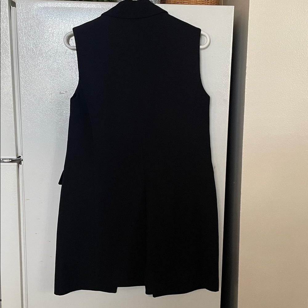 Club Monaco Small Selska Longline Black Double-Breasted Vest MSRP $270 - Picture 9 of 9